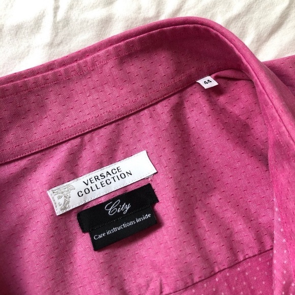 Versace Pink Button Down - Picture 3 of 4